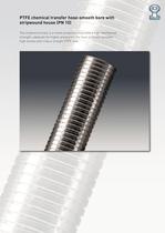PTFE chemical transfer hose-smooth bore with stripwound house (PN 10)-1