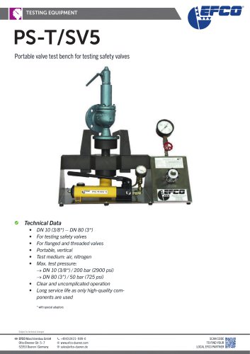 EFCO PS-T SV5 and PS-T10.03