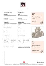 Non Return Valves - 1