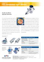 LED illuminated sight glasses - 1