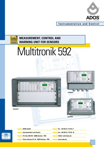 Multitronik 592 | Measurement, Control and Warning Unit for Sensors