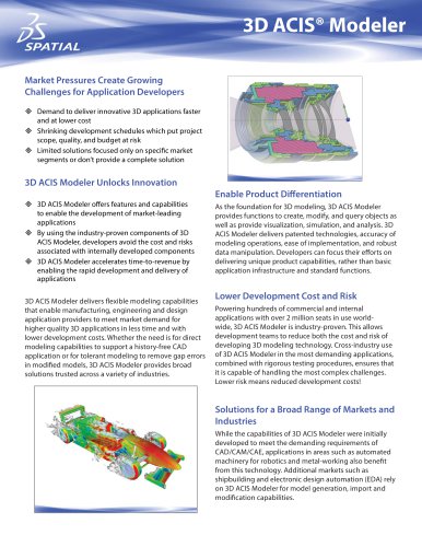 3D ACIS® Modeler