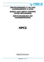 Single axis servo control (lever mechanism) - HPCS-1