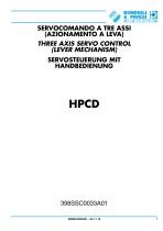 Three axis servo control (lever mechanism) - HPCD-1