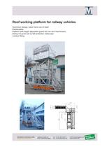 Roof working platform for railway vehicles - 1