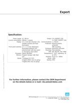 Expert data sheet - 2