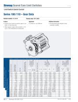 Series 100 / 110 Geared Cam Limit Switches - 6