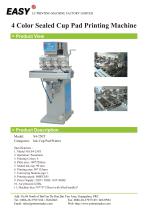 4 Color Sealed Cup Pad Printing Machine - 1