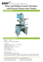 Heat Transfer Machine:6BT Plane and Rolling Transfer Machines with Electric Sensors and Tension - 1