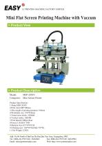 Mini Flat Screen Printing Machine with Vaccum - 1