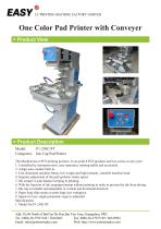 One Color Pad Printer with Conveyer-1