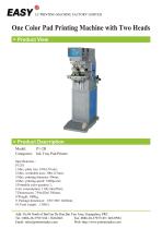 One Color Pad Printing Machine with Two Heads - 1