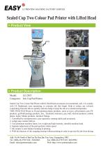 Sealed Cup Two Colour Pad Printer with Lifted Head-1