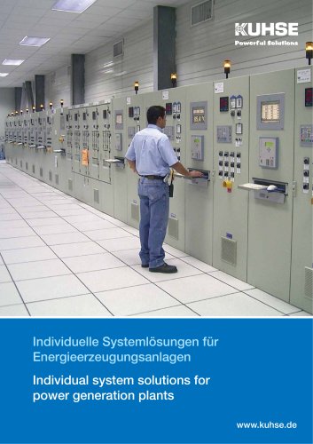 Individual system solutions for  power generation plants