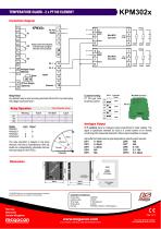 TEMPERATURE GUARD - 2 x PT100 ELEMENT KPM302x - 2