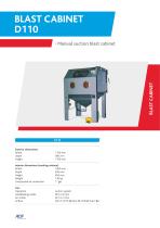 Blast cabinet D110-1