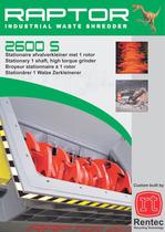 Raptor Stationary and mobile shredders with 1 rotor -1
