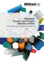 weldable Round- and V-belts Special profiles
