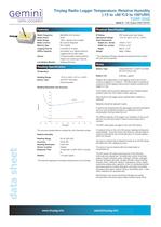  Radio temperature and relative humidity logger.TGRF-2500-1