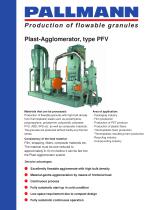 Plast-Agglomerator, type PFV-1
