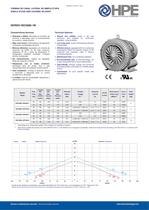 SINGLE STAGE SIDE CHANNEL BLOWER SERIES HPE 2 - 1