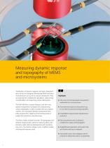 Brochure MSA-600 Micro System Analyzer | Measuring dynamic response and topography of MEMS and microstructures - 2