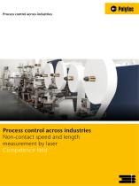 Process control across industries | Optical length and speed sensors - 1