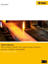 Sensor solutions for steel and metals industry | Laser precise measurement of length and speed - 1