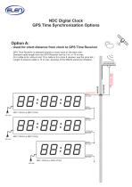 NDC Digital Clock GPS T ime Synchronization Options - 1