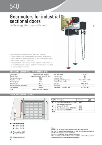 Automated systems for gates and barriers  540