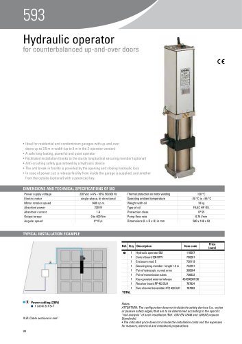 Automated systems for gates and barriers  593