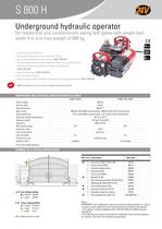 Automated systems for gates and barriers  S800 H - 24 V - 1