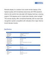 GM8895 LED Remote Display High Clarity for Truck Scales-2