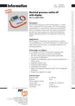 PFT Electrical pressure switch-off with display - 1