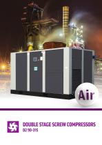 Double stage screw compressors D2 90-315