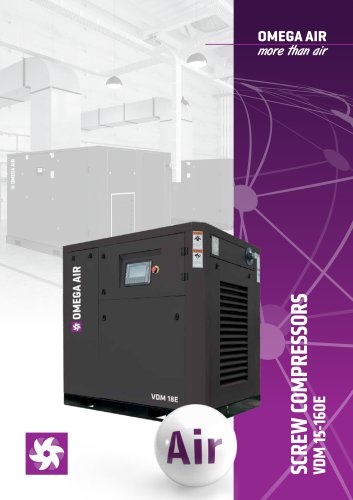 OMEGA AIR - Screw compressors VDM 15-160E