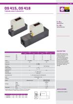 Thermal mass flow meter OS 415, OS 418-1