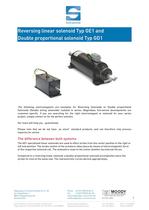 Reversing Linear Solenoid, Double proportional solenoid, Double acting solenoid, Magnetbau-Schramme-E - 1