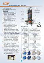 Grinder Pumps(1.2 HP to 5.0 HP) 50Hz. - 1