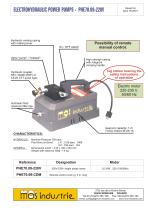 Electrohydraulic power pump PHE70.09.200V