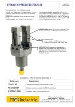 Hydraulic presshead - TSA.25.00 - 1