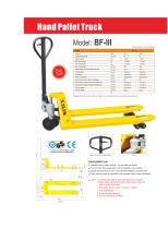 XILIN Hand Pallet Truck ( BF-||| ) for Material Handling