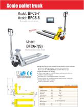 XILIN Scale Pallet Truck (BFC6-7/BFC6-8) for Material Handling - 1