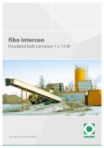 fibo intercon Insulated belt conveyor 1 x 14 M-1