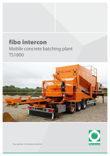 Mobile batching plant TS1800