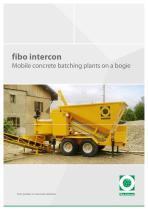 Mobile batching plants on a bogie  B1200, B1800 and B2200