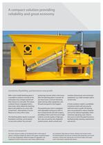 Semi-mobile concrete batching plant on a hook container frame-2
