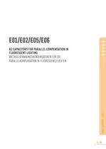 E05/E06 - Capacitors Type A for parallel compensation - 1