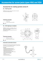Accessories for HSG, KSH, HSGK and DSH-12