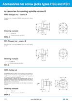 Accessories for HSG, KSH, HSGK and DSH-8